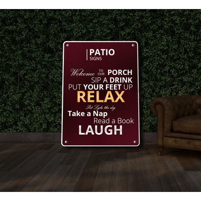 Reflective Patio Signs (1ft x 1ft/Sqft)