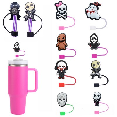 Halloween Silicone Straw Topper