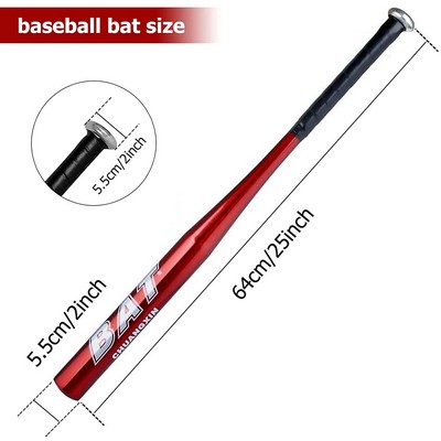 25" Aluminum Baseball Bats