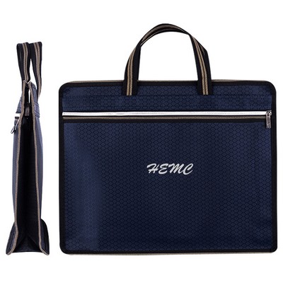 Business Briefcase Zipper Document Bag Messenger