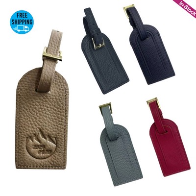 Top Grain Genuine Leather Luggage Bag Tags