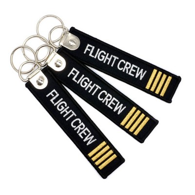 Custom Embroidered Flight Keytags / Keychains