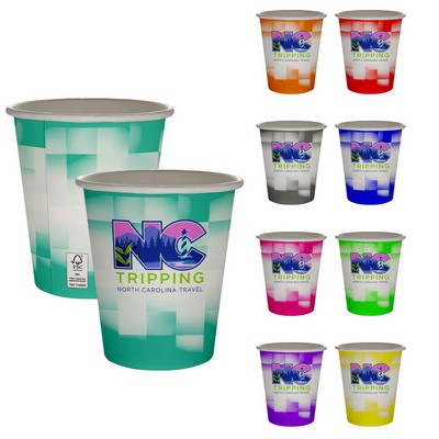 10 oz. Full Color Shaded Checkers Paper Cup