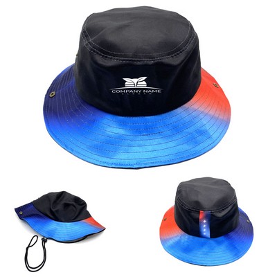 Bucket Hat w/Adjustable Drawstring