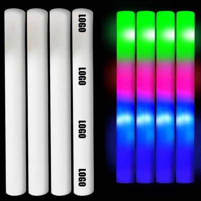 Led Foam Sticks Glow Batons With 3 Modes Flashing Effect