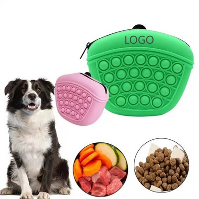 Silicone Portable Dog Treat Pouch Bag