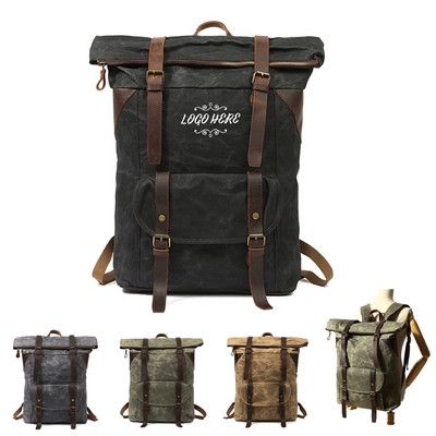 Travel Waxed Canvas Rucksack