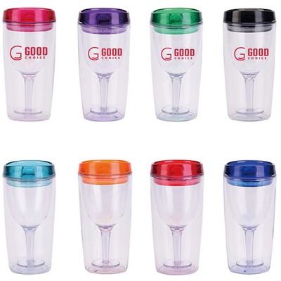 10OZ Double-Wall Plastic Wine Tumblers