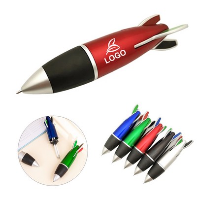 4 Color Rocket Shape Ballpoint Pens