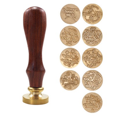 Customizable Wax Seal Stamp with Wooden Handle