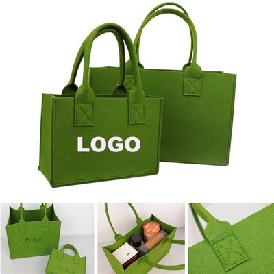 Customizable Large Capacity Felt Tote Bag