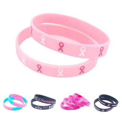 Breast Cancer Survivor Silicone Wristband Bracelets