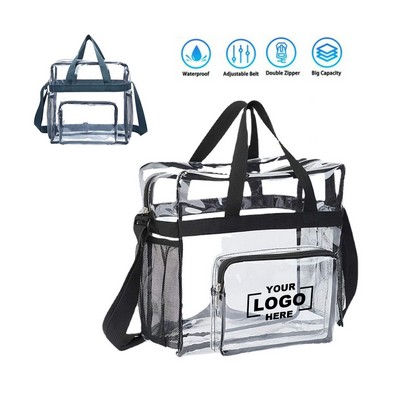 Stadium Approved See Through Clear Tote Bag