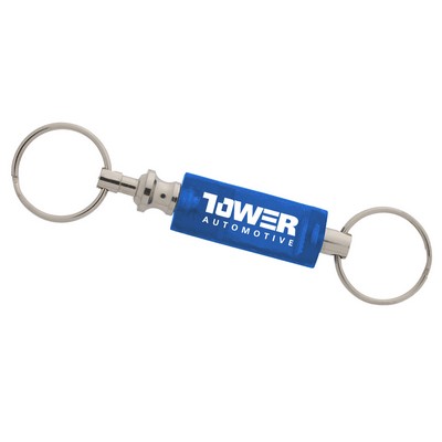 Valet Key Tag Detachable Keychain