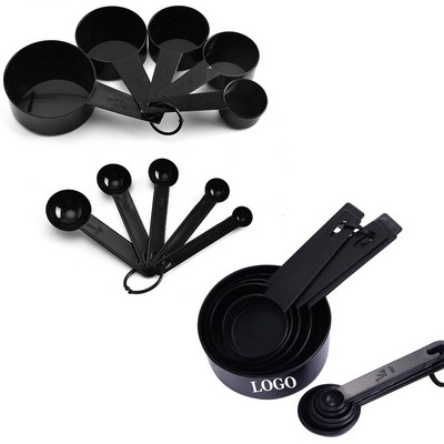 10 Pcs Plastic Measuring Cups And Spoons Set