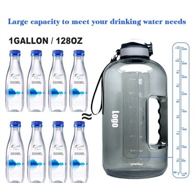 1 Gallon Large Plastic Water Jug