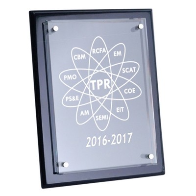 Floating Black Award Plaque 10.5"x13"