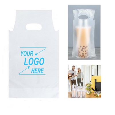 Clear Plastic Cup Bag with Handle