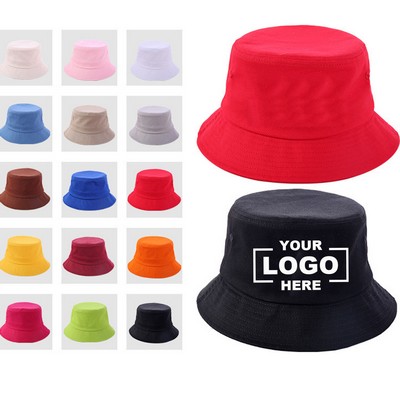 Lightweight Cotton Sun Protection Bucket Hat