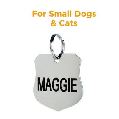 Small Size Metal Shield Shape Pet ID Tags Dog And Cat Tag For Samll Size Dogs and Cats