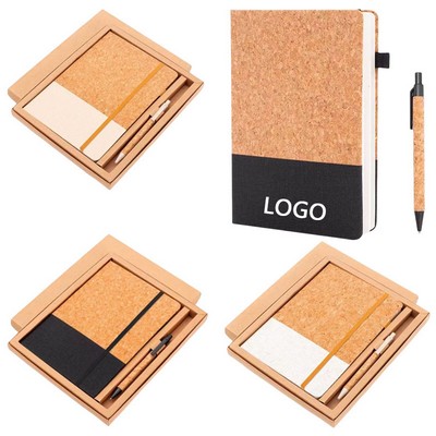 A5 Cork Notebook Gift Set