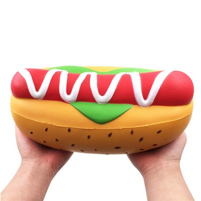 Foam Slow-Rebound Oversized Hot Dog Stress Relief Toy