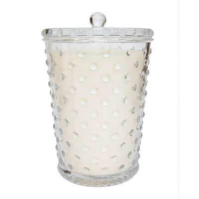 K.Hall Studio Grande Creme Fresh Hobnail Glass Candle