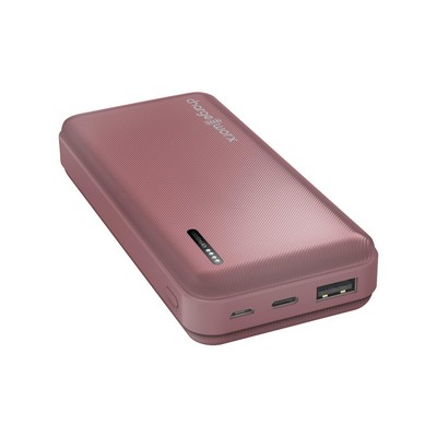 CHARGEWORX Chargeworx 10000Mah Dual Usb Slim Power Bank, Ash Rose