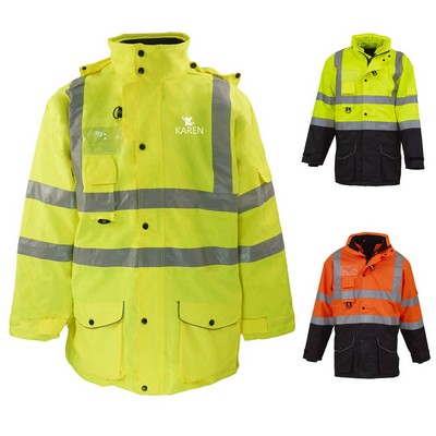 Outdoor sanitation work reflective clothing fabric fluoresce