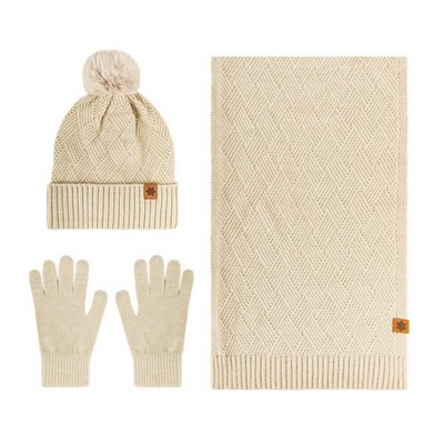 Gloves Hat Scarf Set