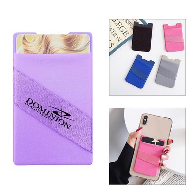 Adhesive Cellphone Wallet Credit Card Sleeve