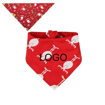 Christmas Triangle Pet Bandanas