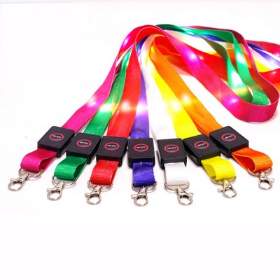 LED Card Holder Lanyard Strap with Switch