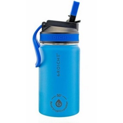 Lil Chill Kids SS Insulated Sip Flask - Blue, 12 oz