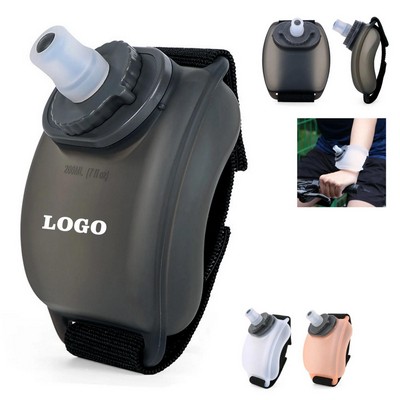 Portable 7Oz Silicone Wrist Water Flask