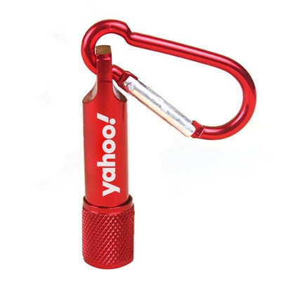 Flashlight with Carabiner Keychain