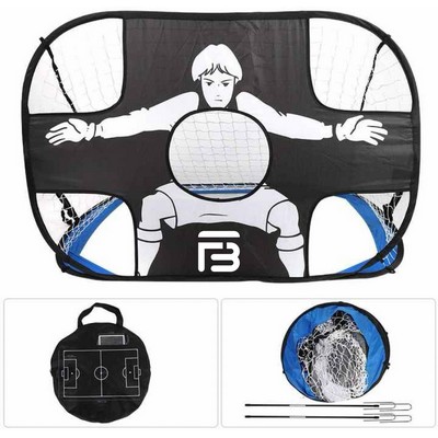 Portable 2-in-1 Pop-Up Soccer Target Net