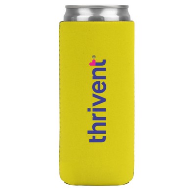 Full Color 12 oz Tall Slim Neoprene Can Cooler