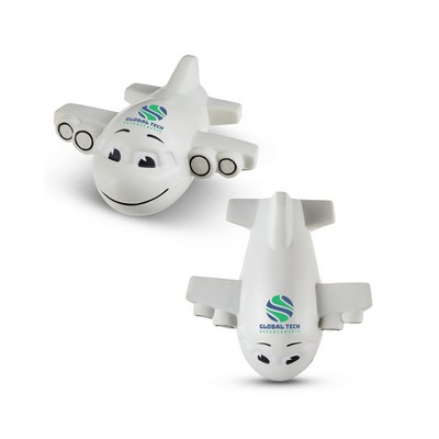 Prime Line Smiling Airplane Shape Stress Ball