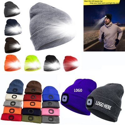 Unisex Rechargeable Led Knit Hat