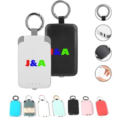 Mini Pocket Keychain Power Bank w/ Flashlight