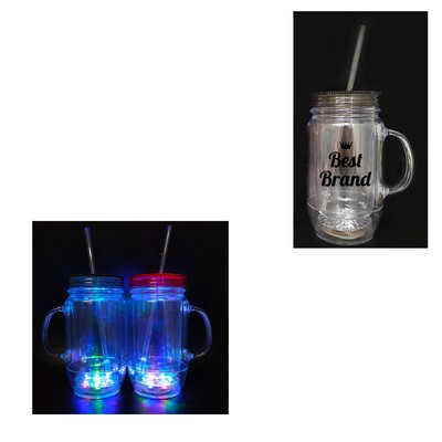 LED Double-Layer Straw Cup