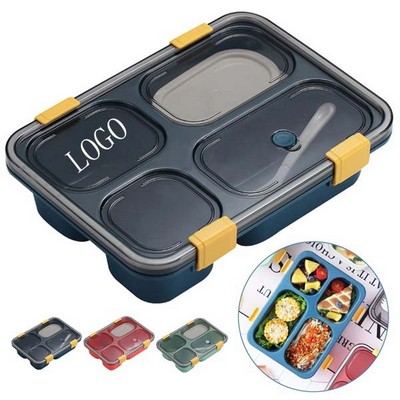 4 Compartment Containers Bento Box W/ Lids