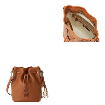 Dooney & Bourke Caramel Pebble Grain Small Drawstring