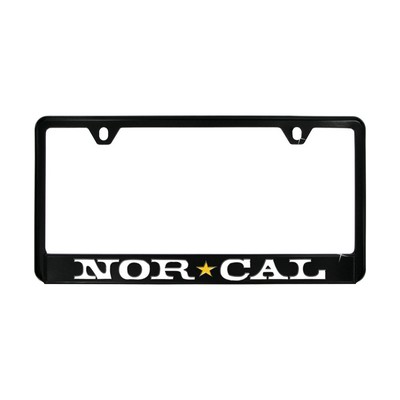 Black Coated Zinc License Plate Frame (Overseas Production)