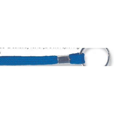 Stock Flat Nylon Breakaway Lanyard w/Split Ring (3/8"x36")