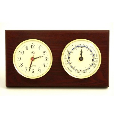 Time & Tide Clock - Mahogany