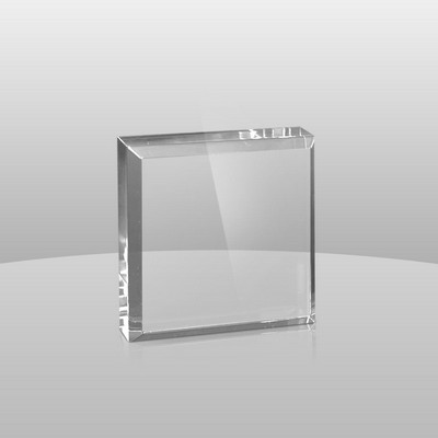 Clear Paperweight (2 1/2"x2 1/2"x3/4")