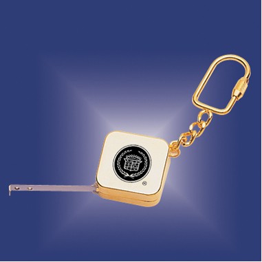 Brass Tape Measure Key Ring (Engraved) - ON SALE - LIMITED STOCK