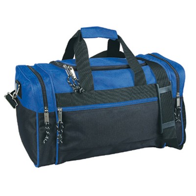 Duffle Bag w/2 End Zippered Pocket